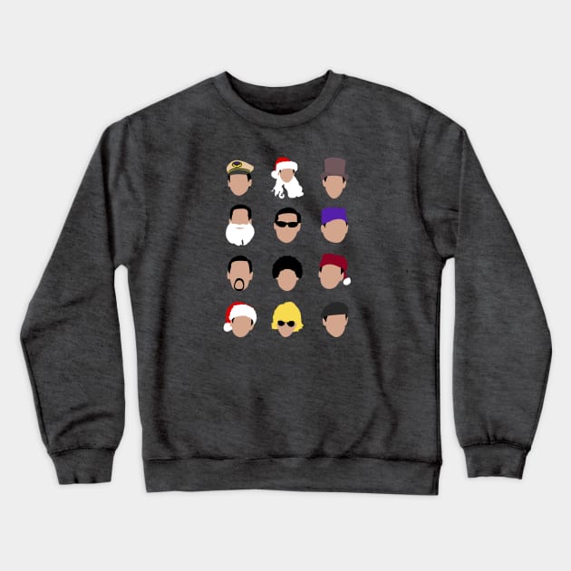 The Many Faces of Michael Scott Crewneck Sweatshirt by doctorheadly